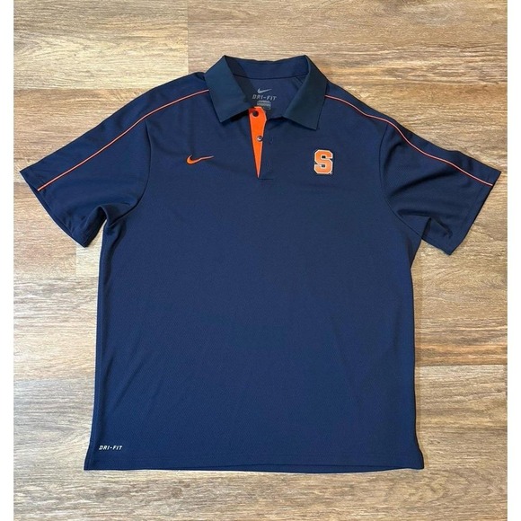 Syracuse University Nike Dry-fit Collard Shirt Men's Large - Picture 1 of 4